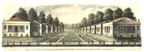 Plan of the Centre Square of the Polytechnic Institute of Shrewsbury New Jersey