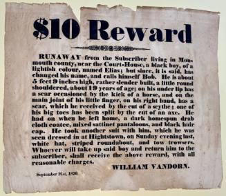 Runaway Slave Ad